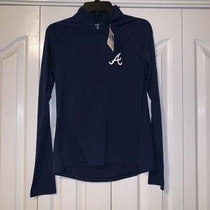 NWT UNDER ARMOUR ATLANTA BRAVES PULLOVER